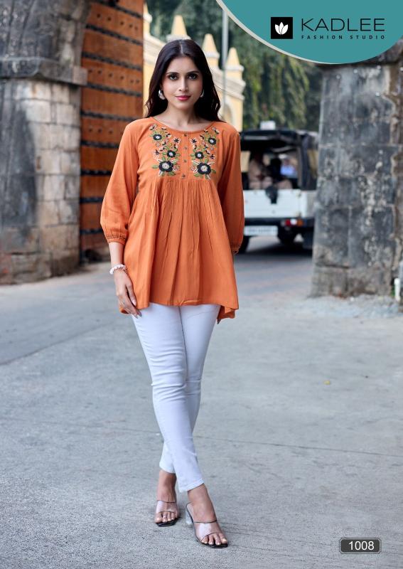 Kadlee crystal vol 2 short top kurtis wholesaler in surat